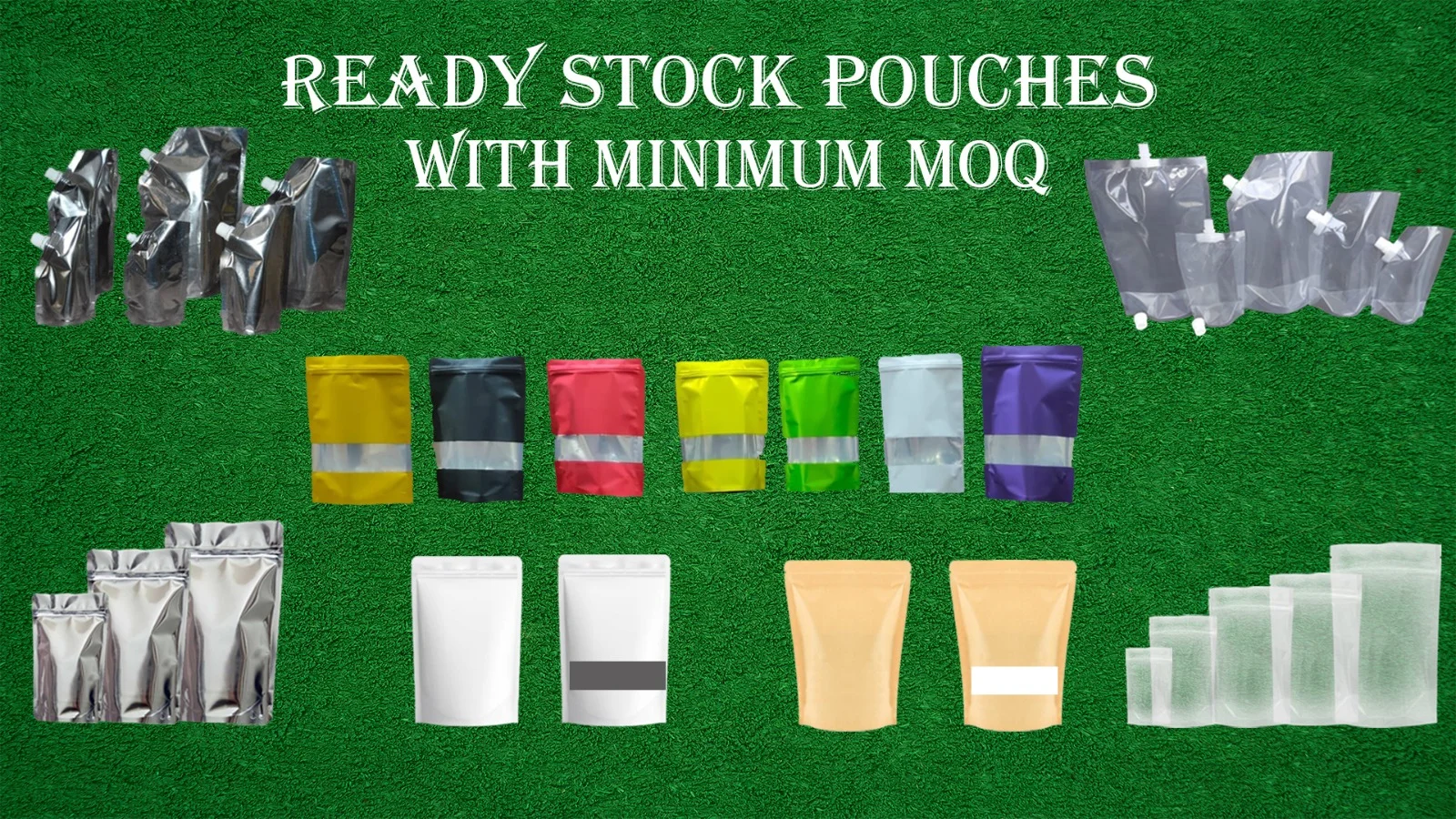 Ready Stock Stand Up Pouches